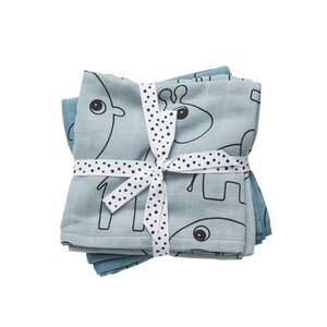 Done by Deer Swaddle, 2-pack, Contour, grey - Nordbaby