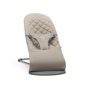 BabyBjörn BB Bouncer Bliss,Sand Grey, Cotton - Joie