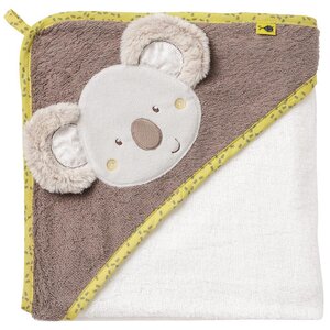 Fehn hooded bath towel 80x80 cm, Koala - BabyOno