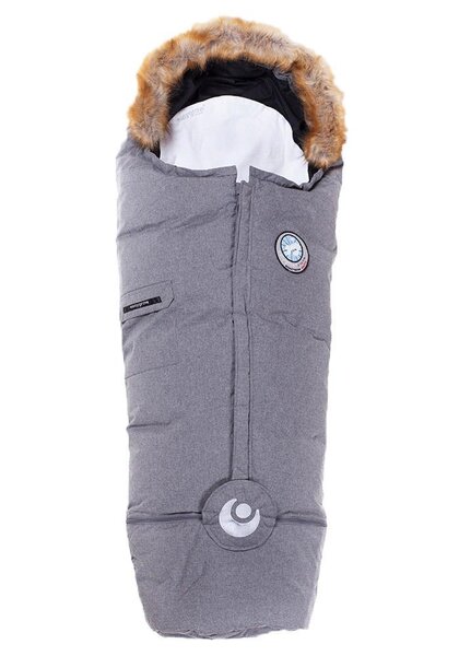 Easygrow Nature footmuff Grey Melange  - Easygrow