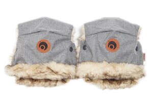 Easygrow Hand Muffs Grey Melange - Liewood