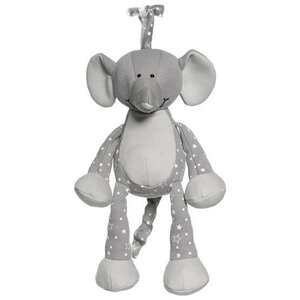 Teddykompaniet 2799-Diinglisar Organic Stars, Musical Elephant - Taf Toys