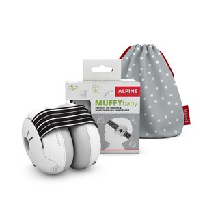 Alpine Muffy  Earmuff Muffy Baby Alpine Black/White - Dooky