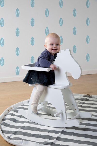 Childhome Rocking Horse White + Brace - Childhome