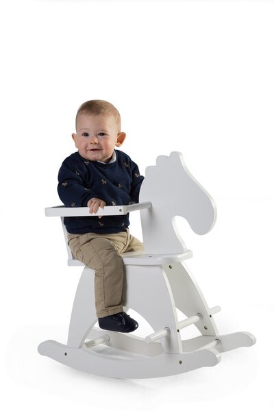 Childhome Rocking Horse White + Brace - Childhome