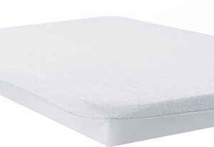 Nordbaby 2in1 Fitted Sheet & Protector 70x140 White   - Leander