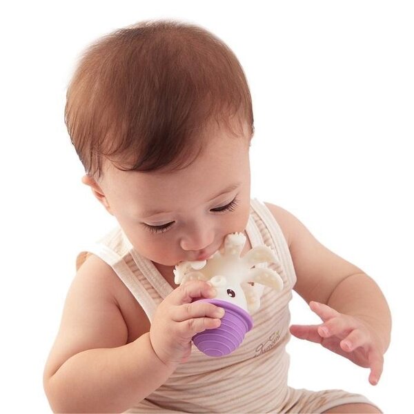 Mombella Octopus Teether Toy Pink - Mombella