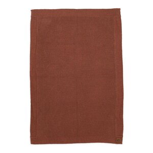 Elodie Details Wool Knitted Blanket- Burned Clay One Size Rust - Nordbaby
