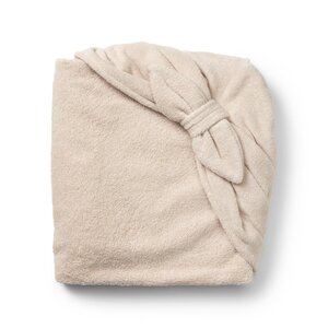 Elodie Details hooded towel 80x80cm, Powder Pink Bow - BabyOno