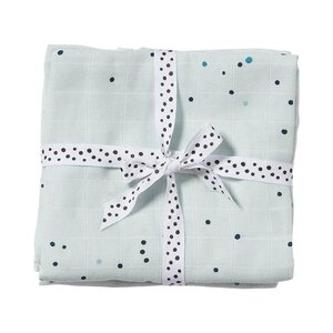 Done by Deer Burp cloth, 2 pack, Dreamy Dots, Powder - BabyOno