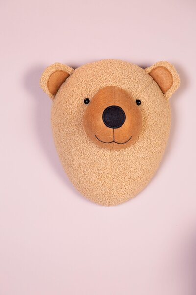 Childhome teddy bear head wall deco Brown - Childhome
