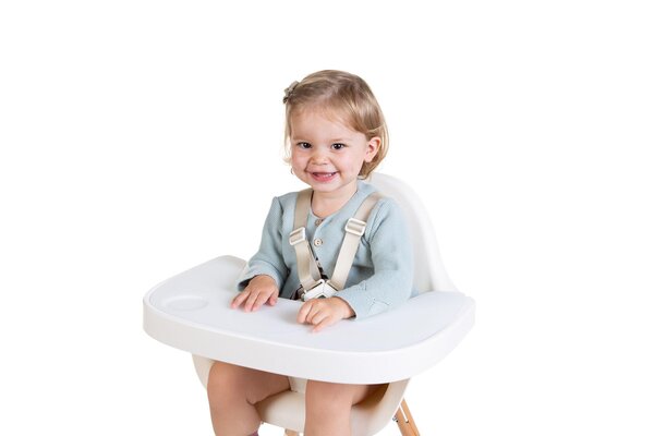 Childhome Maitinimo kėdutės „Evolu“ staliukas su silikoniniu padėklu
„White“ - Childhome