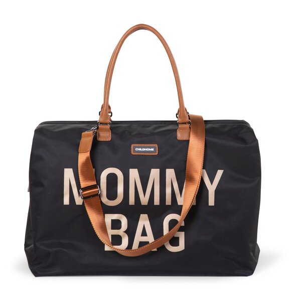 Childhome mommy bag big Black/Gold - Childhome