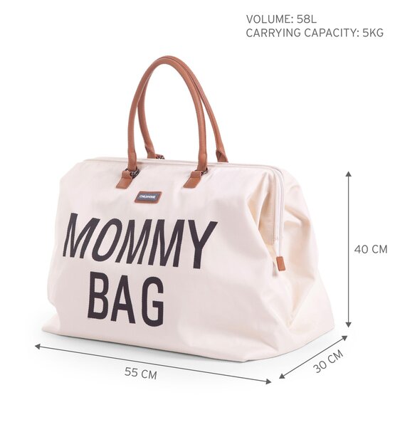 Childhome mommy bag big Offwhite/Black - Childhome