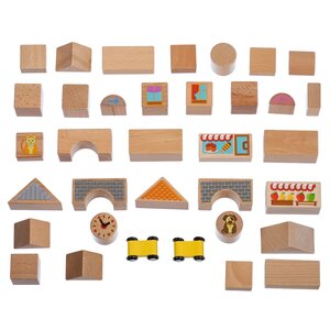 Lucy & Leo деревянная игрушка Blocks (big set, 32 ps) - Lucy & Leo