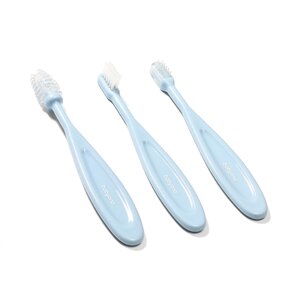BabyOno baby toothbrushes 3pcs - Nordbaby