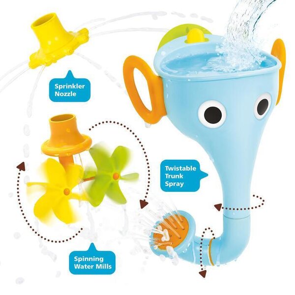 YOOKIDOO Игрушка для купания "Веселый слон" (голубой) - Yookidoo