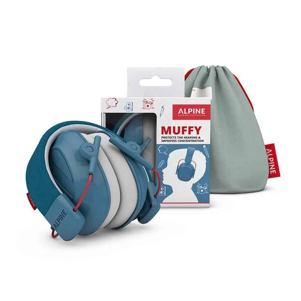 Alpine Muffy  earmuff for children 5-16 years, Blue - Alpine Muffy 