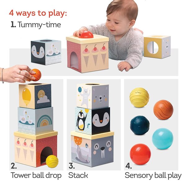 Taf Toys educational toy North Pole Ball Drop Stacker - Taf Toys