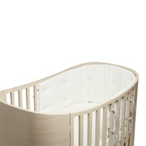 Leander bumper for Classic baby cot, Snow - Done by Deer