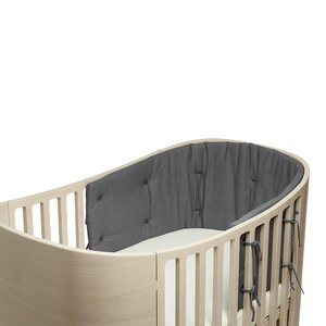 Leander bumper for Classic baby cot, Cool Grey - Leander