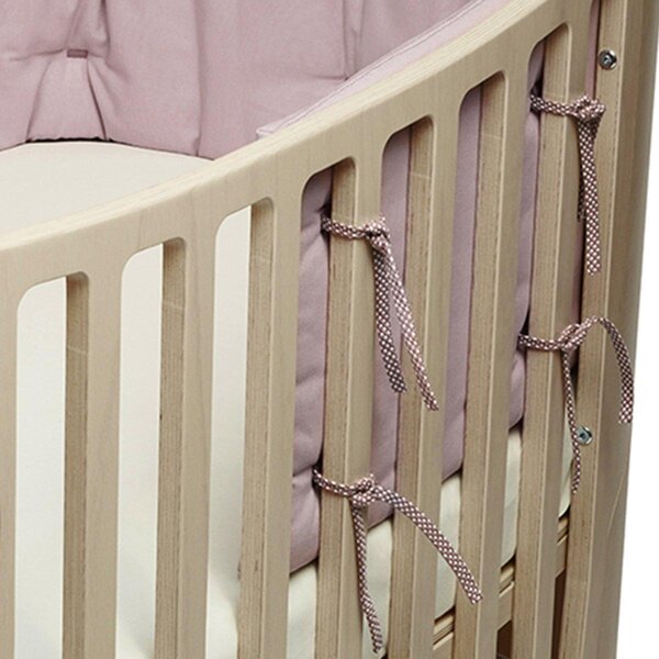 Leander bumper for Classic baby cot, Dusty Rose - Leander