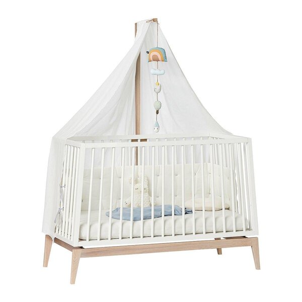 Leander Canopy for Linea and Luna baby cot, White  - Leander