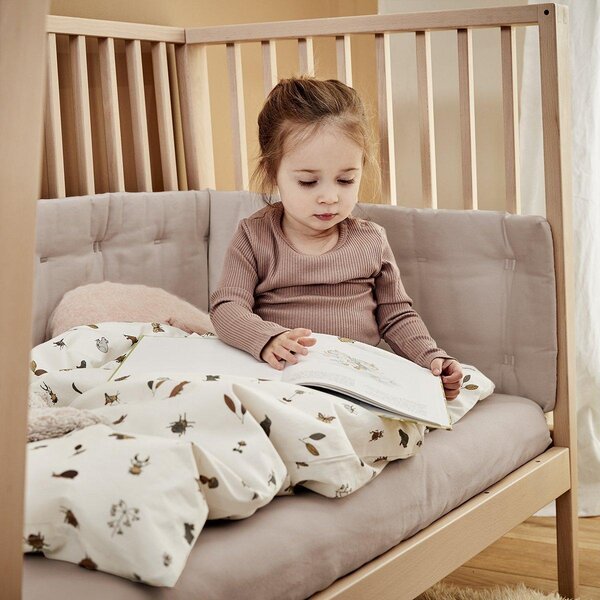 Leander sheet for baby cot 60x120 cm, Cappuccino, 2 pcs - Leander