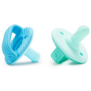 Munchkin 2pk Sili-Soother & Teether Blue/Green - Mombella