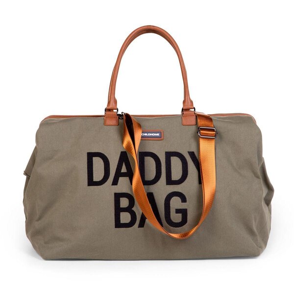 Childhome rankinė Daddy bag - canvas Khaki - Childhome