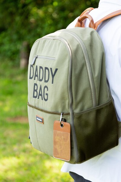 Childhome Daddy bag care backpack - canvas Khaki - Childhome