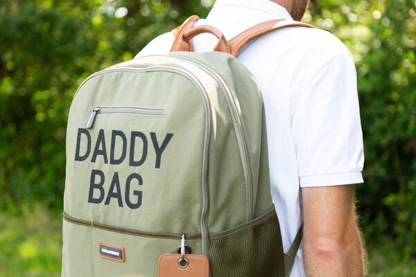 Childhome kuprinė Daddy bag - canvas Khaki - Childhome