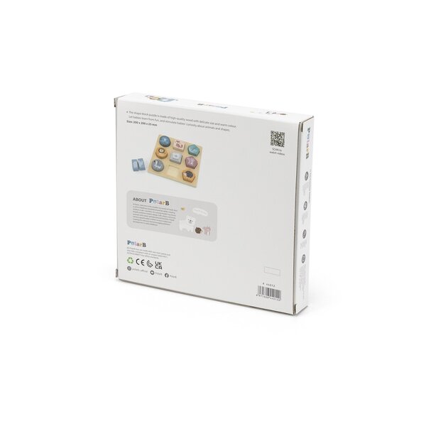 PolarB Shape Block Puzzle - Wild Animals - PolarB