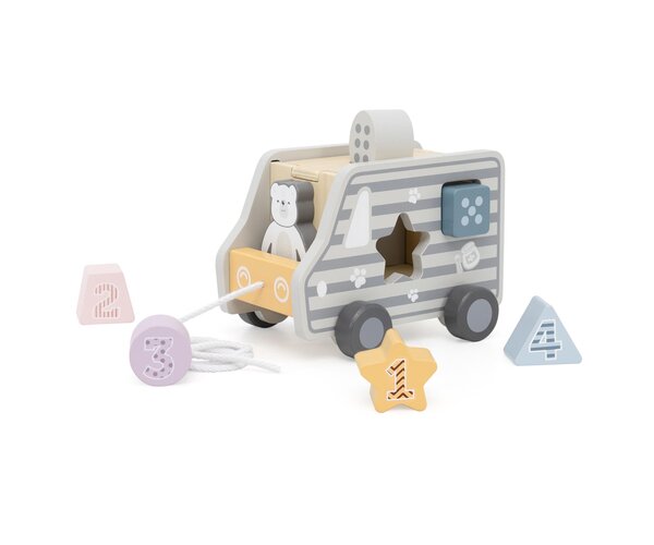 PolarB Pull-Along Shape Sorting Truck Multicolor - PolarB