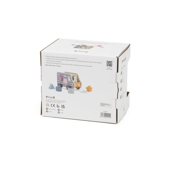 PolarB Pull-Along Shape Sorting Truck Multicolor - PolarB