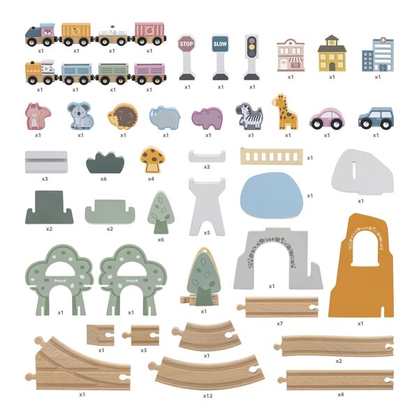 PolarB Train Set 90 pcs - PolarB