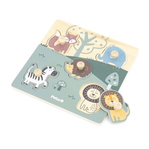 PolarB Flat Puzzle -Animals Multicolor - Done by Deer