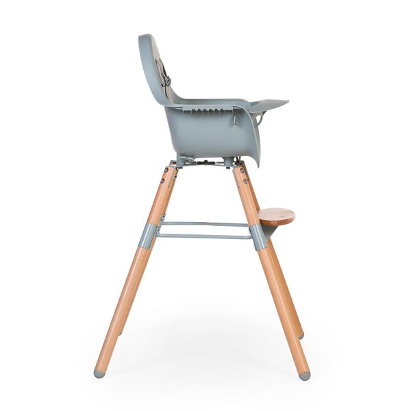 Childhome Evolu 2 highchair 2in1 with bumper, Natural Mint - Childhome