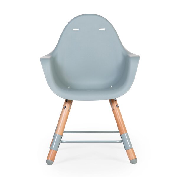 Childhome Evolu 2 highchair 2in1 with bumper, Natural Mint - Childhome