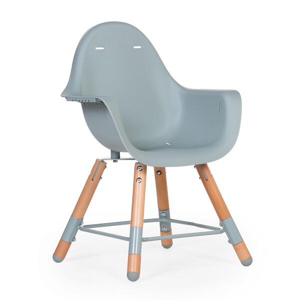 Childhome Evolu 2 highchair 2in1 with bumper, Natural Mint - Childhome