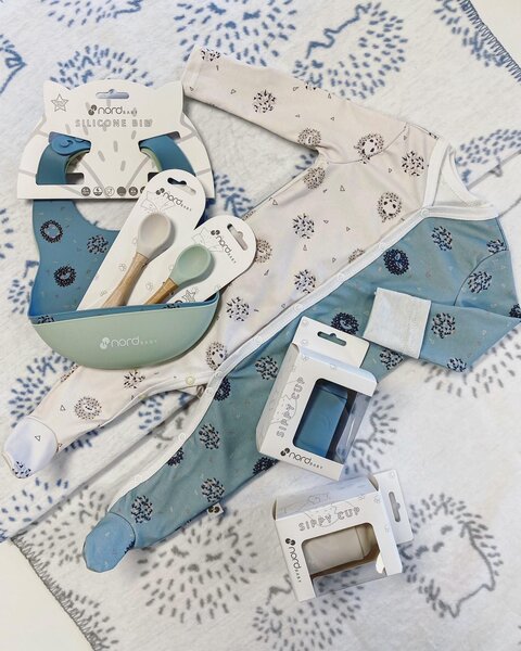 Nordbaby silikoonist otsaga lusikas Beige - Nordbaby