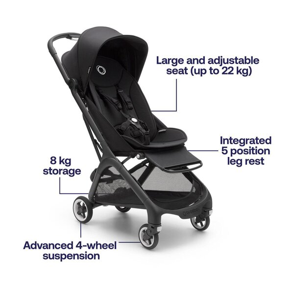 Bugaboo Butterfly complete Black/Midnight black - Midnight black - Bugaboo