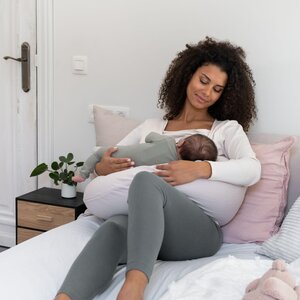 Doomoo Comfy Big nursing pillow, Tetra Almond - Doomoo