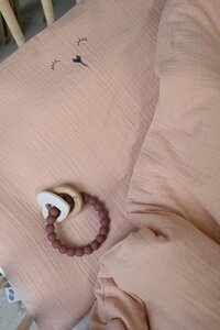 Nordbaby gultas veļas komplekts 100X130cm, Mus Peach - Nordbaby