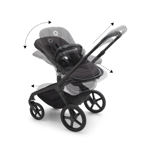 Bugaboo Fox 5 ratu komplekts Black/Midnight Black  - Bugaboo