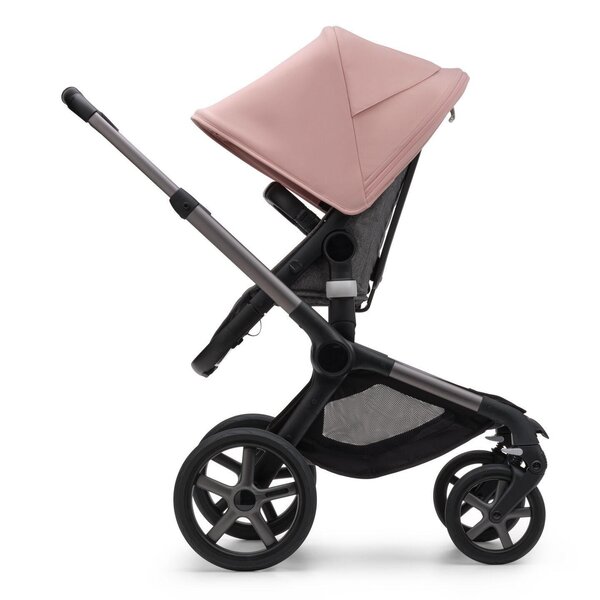 Bugaboo Fox 5 ratu komplekts Graphite/Grey Melange, Morning Pink - Bugaboo