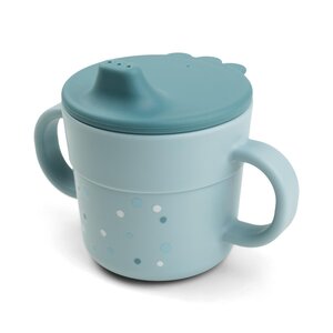 Done by Deer Foodie spout cup Happy dots Blue - Done by Deer