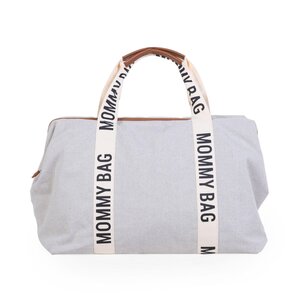 Childhome Mommy Bag Large Signature Canvas OffWhite - Childhome