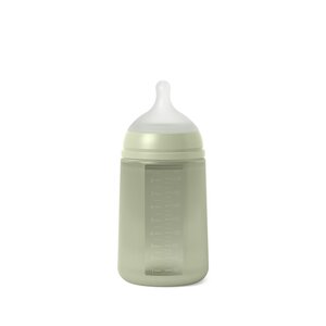 Suavinex Silicone feeding bottle 240 Medium flow Green - Suavinex