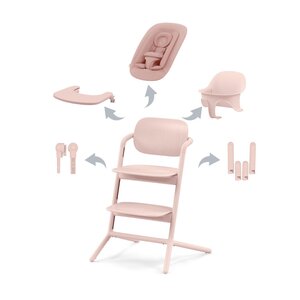 Cybex Lemo 4in1 maitinimo kėdutė Pearl Pink - Cybex